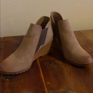 Maurices wedge ankle boots